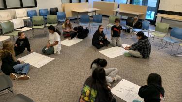 CDG - Student Council Group of students gathered on the floor